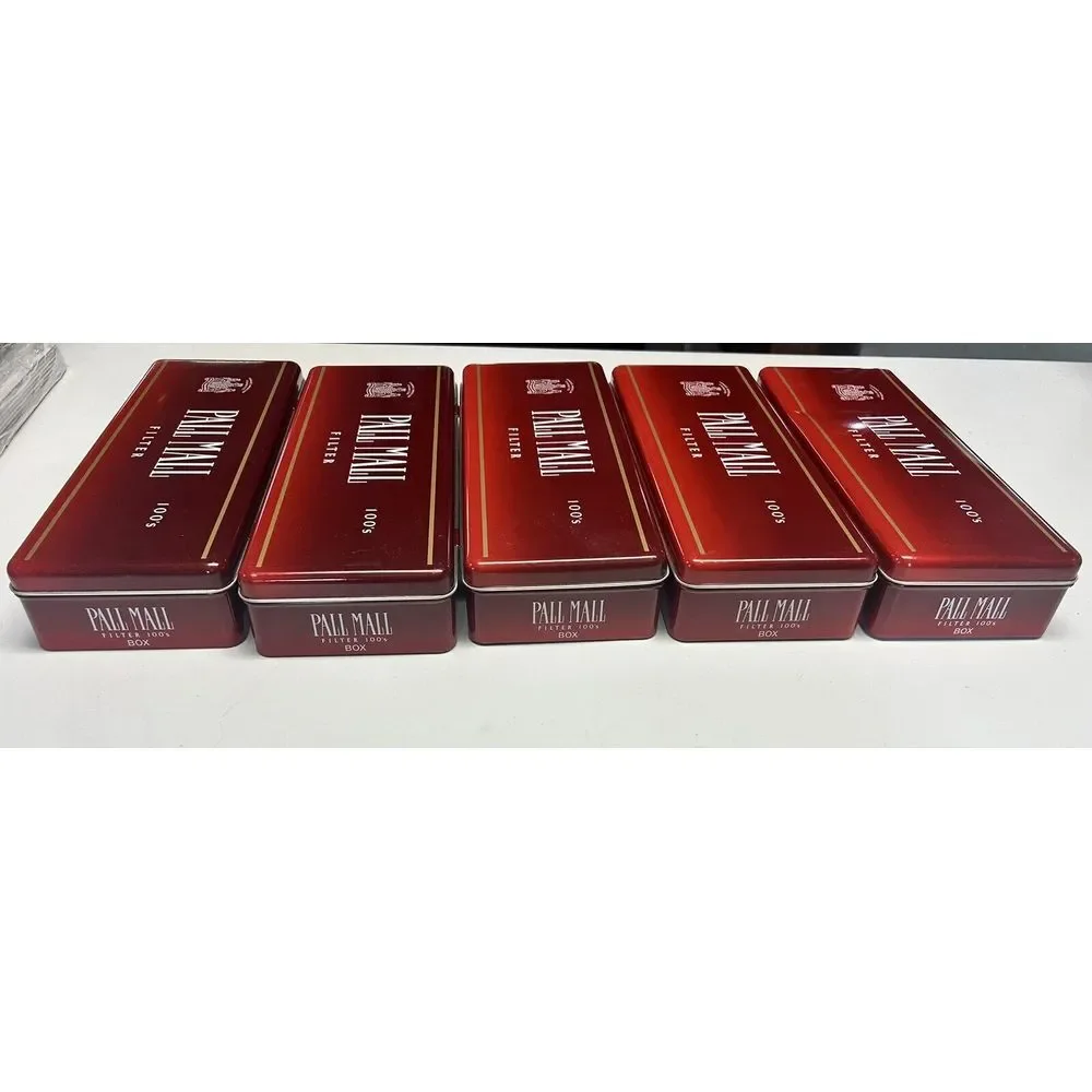 Vintage Pall‎ Mall Cigarette Tins Lot Of 5